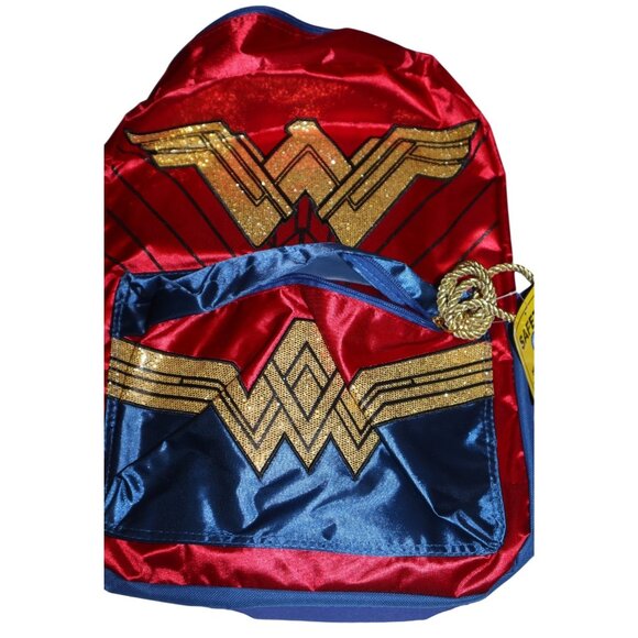 DC Comics Wonder Woman Tank, Leggings, Hat & Backpack Costume Comic-core - Picture 4 of 8